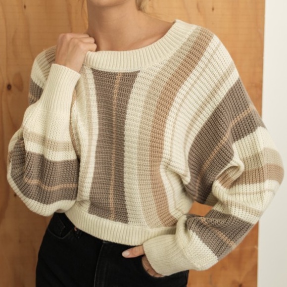 Sweaters - Dolman Cropped Sweater